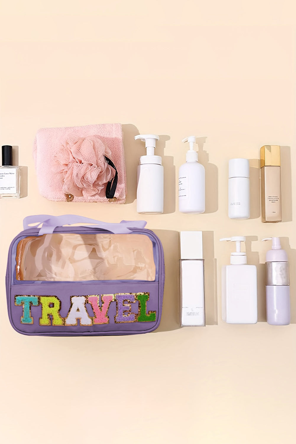 TRAVEL Clear Makeup Bag