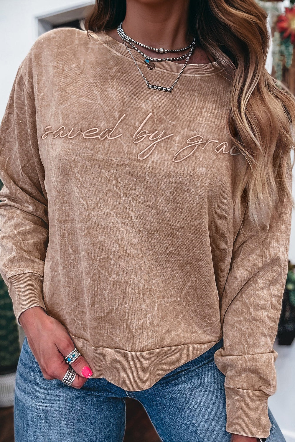 Grace Embroidery Sweatshirt