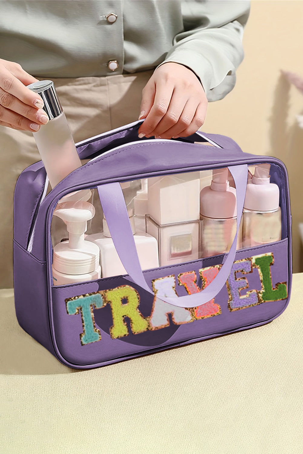TRAVEL Clear Makeup Bag