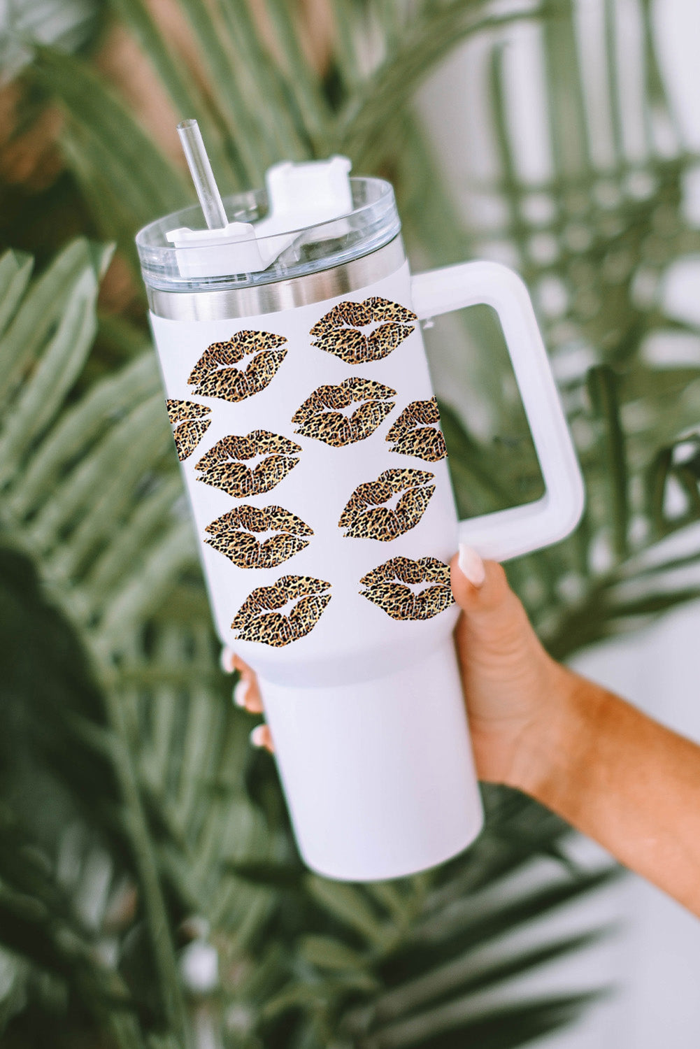 Leopard Kiss Print Cup 40oz