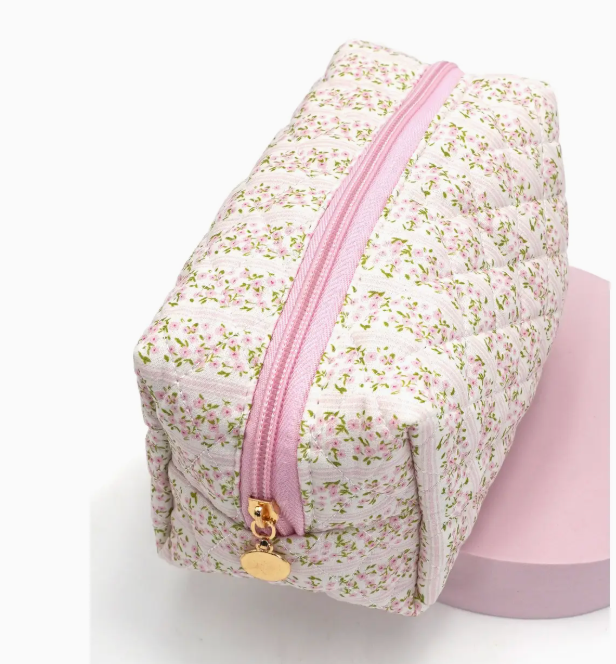 Lily Quilted Cosmetic Bag