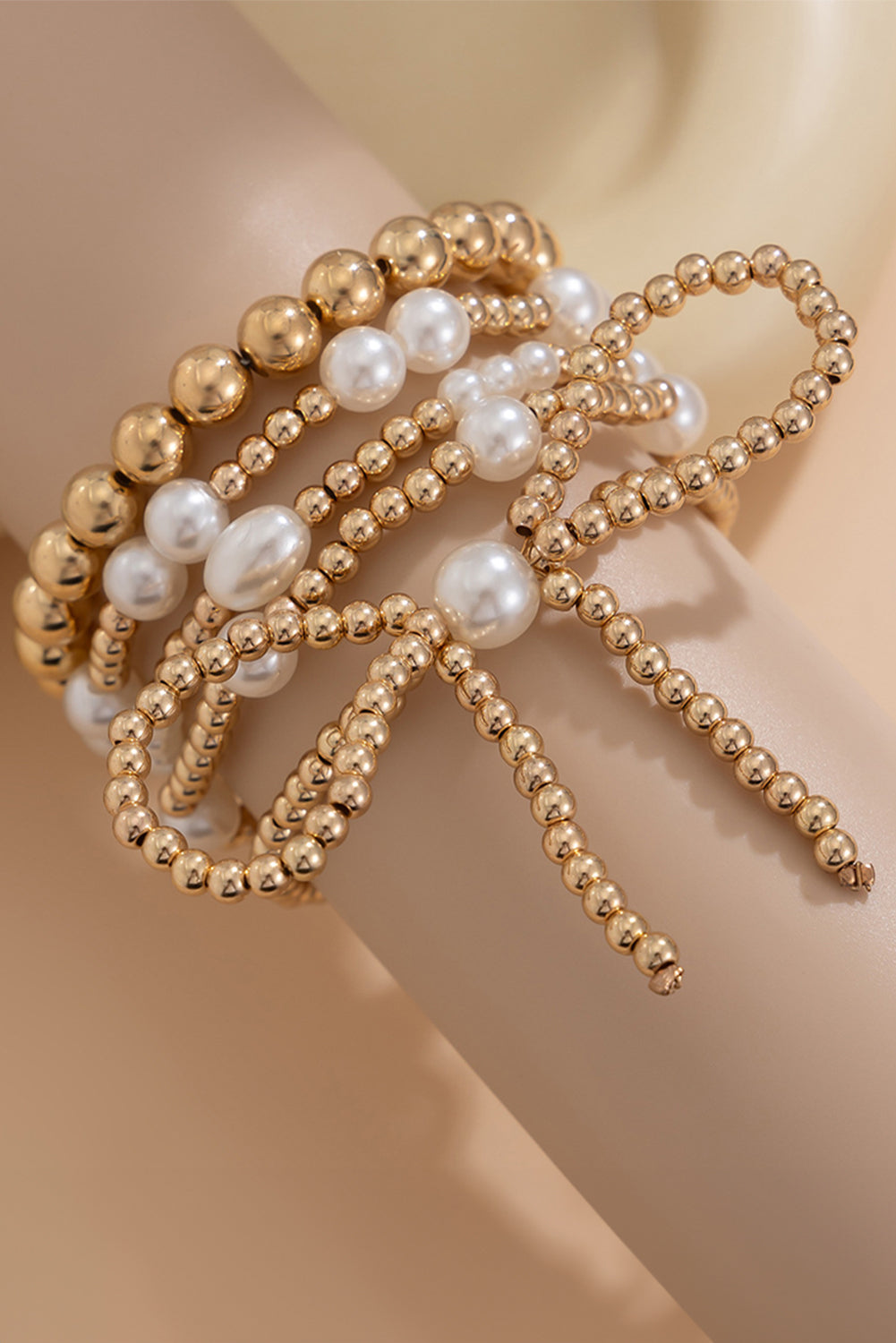 Bella Bow Pearl Bracelet Set