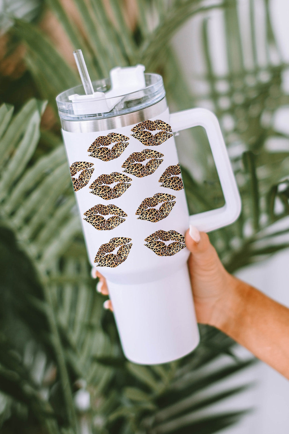 Leopard Kiss Print Cup 40oz
